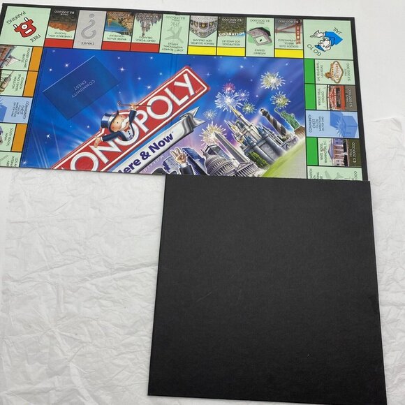 2006 Here and‎ Now Edition Monopoly Replacement Board Only Three Fold Black - Picture 9 of 9